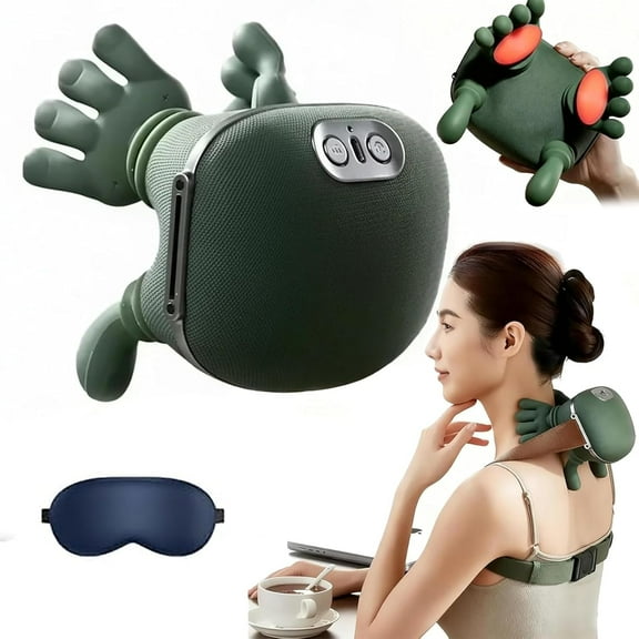 Handcura Neck Massager, Healumix Bionic Heated Massager, Handease Pro Massagers, Three-Level Adjustment, Simulated Human Hand, 4d Deep Kneading, for Shoulder Neck Back Arms Legs (1 PCS)