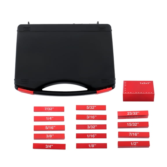 Handdo 15Pcs Aluminum Table Router Setup Bars Woodworking Measuring Block and Table Saw Accessories for Measuring Height Depth Gauge