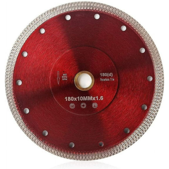 Handdo 1Pcs 7 Inch Super Thin Diamond Saw Blades Ceramic Cutting Disc Wheels Diamond Blade Fit for Cutting Tile Porcelain Granite Marbles