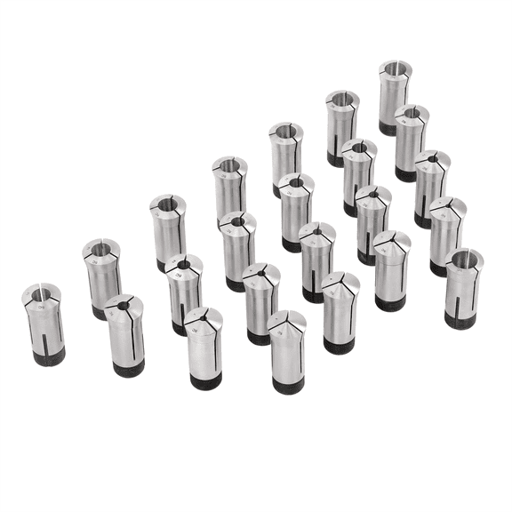 Handdo 23 Pcs 5C Collet Set Metric 3mm - 25mm 1mm High Precision 0.0005" Accuracy