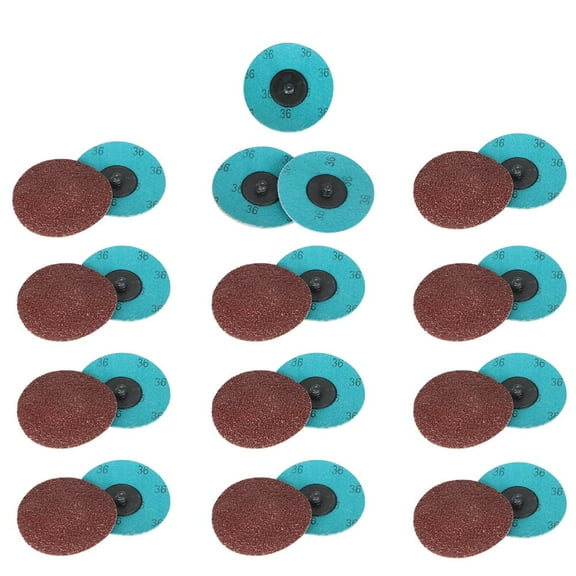 Handdo 25PCS 3" 36 Grit Aluminum Oxide Roll Lock Die Grinder Sanding Grinding Disc US