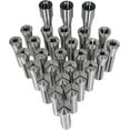 thumbnail image 1 of Handdo 29pcs R8 Collet Set 1/32-1inch Mill Chuck Holder High Precision Round Spring Collet Replacement for Mill Machine, 1 of 7