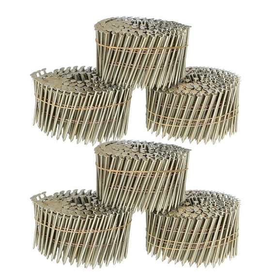 Handdo 3600Pcs 15 Degree Wire Coil 2-1/2 .09 Ring Shank Resin Paint Coating Siding Nail New