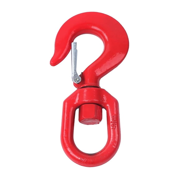 Handdo 3Ton G80 Red Swivel Lifting Hook with 5/8in Shackle for Rigging and Lifting