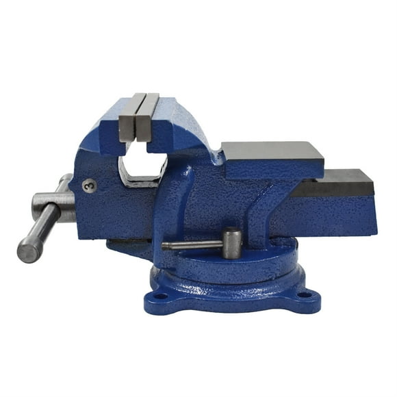Handdo 4 Inch Heavy Duty Bench Vise with Anvil 360 Degree Swivel Locking Base Bench Clamp, Fit for Clamping Fixing Equipment Home or Industrial