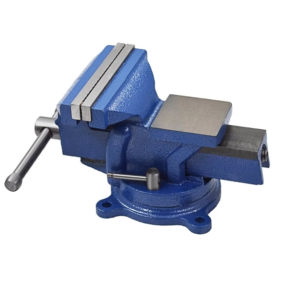 Handdo 5 Bench Vise with Anvil 360 Degree Double Swivel Locking Base Table top Clamp Heavy Duty Steel