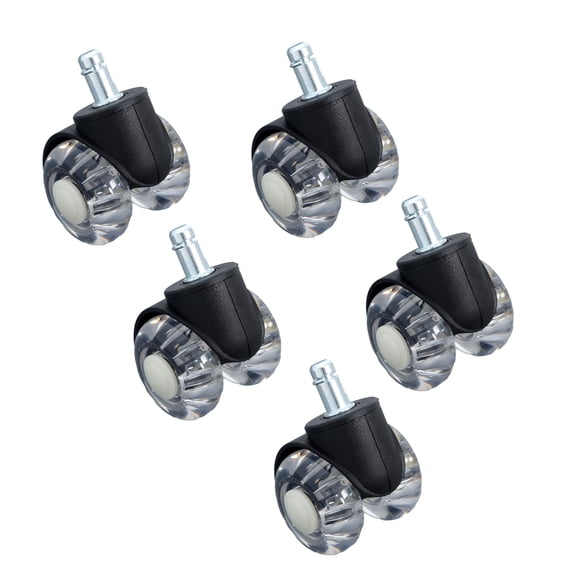 Handdo 5 Pack 2 Inch Heavy Duty Office Chair Caster Rubber With 360 Swivel Wheels