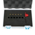 thumbnail image 1 of Handdo 5 Pieces/Set 1/4'' Carbide Indexable Turning Tool Set in Fitted Box For Lathe, 1 of 8