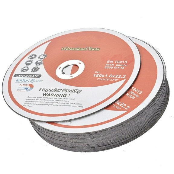 Handdo 50 PCS Cut-Off Wheels, 7 in Metal and Stainless Steel Cutting Wheel, 1/16 in Thin Metal Cutting Disc for Angle Grinder 8,500 RPM