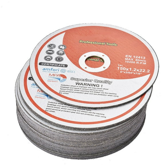 Handdo 50 Pack Cut Off Wheel 6 Inch x 0.045 Inch x 7/8 Inch Metal and Stainless Steel Cutting Discs Fit for Angle Grinders