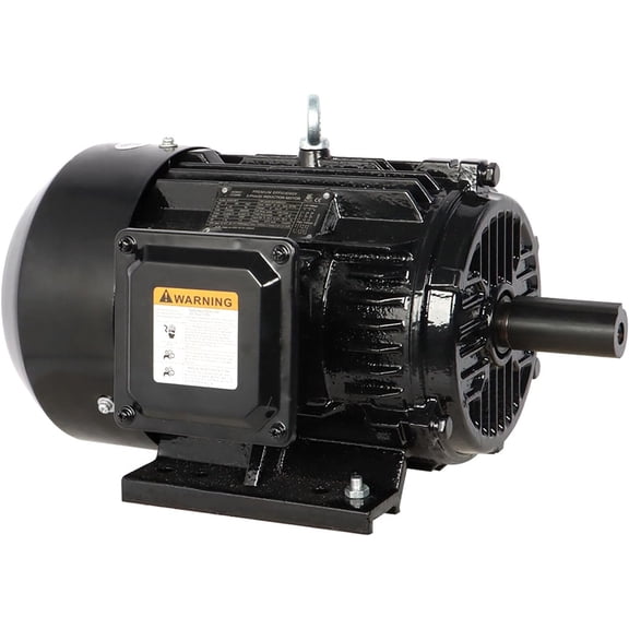 Handdo 5HP Compressor Electric Motor 3 Phase 1800 RPM 184 T Frame 230 or 460 Volt Universal Motor Black