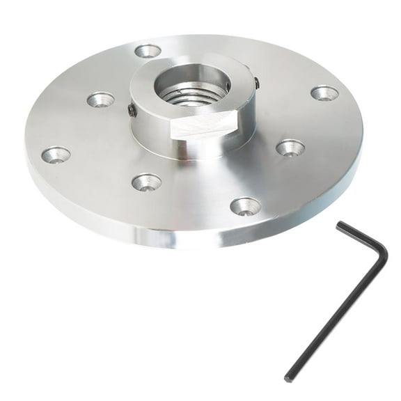 Handdo 6 Inch Wood Lathe Face Plate For 1-1/4" x RH 8tpi Threaded With Set Screws