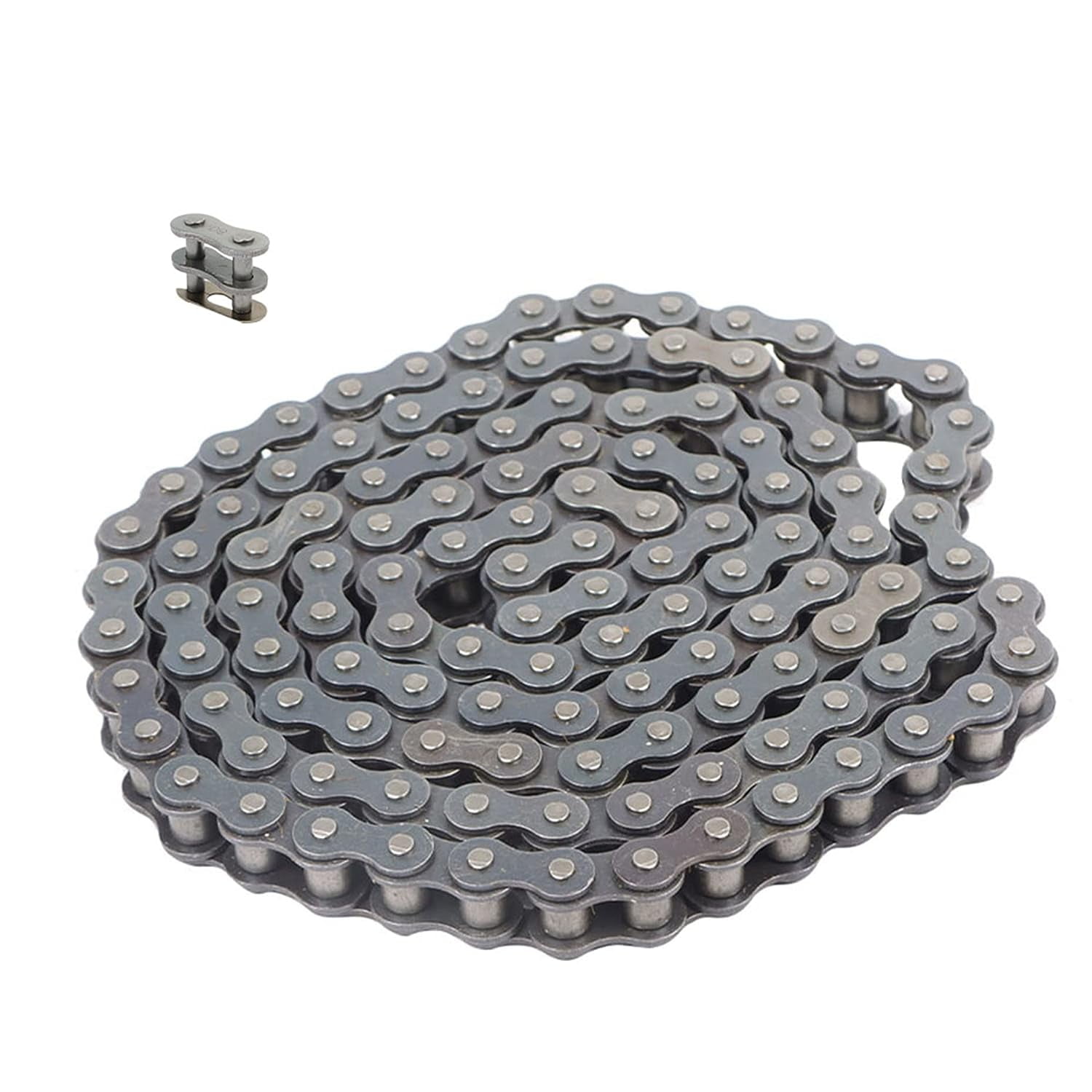 Handdo 80 Roller Chain 10 Feet with 1 Connecting Links, Carbon Steel