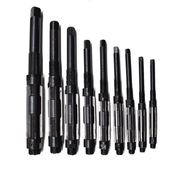 Handdo 9 Pcs ADJUSTABLE HAND REAMERS H4 - H12 (A - I) 15/32" - 1-3/16" SET