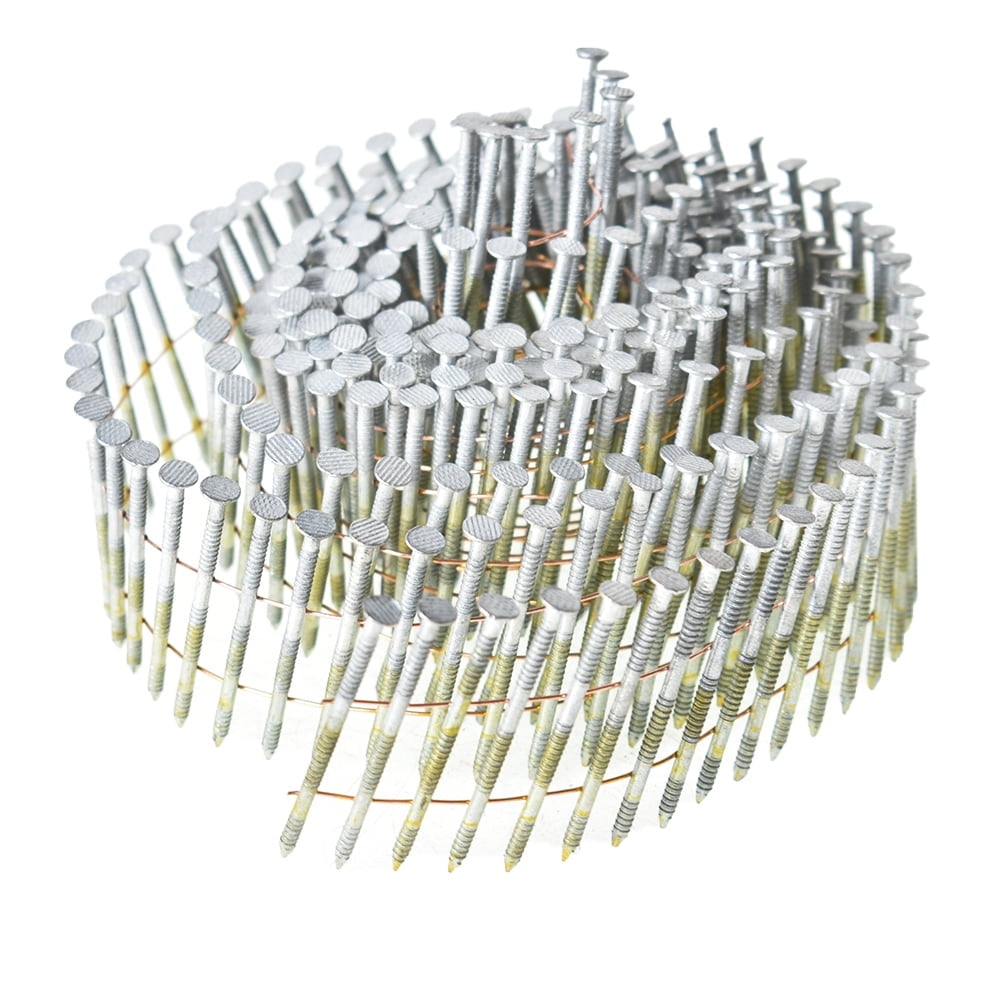 Handdo Siding Nails 2" x 0.092" 15 Degree Collated Wire Coil Full Round Head 3600 Pack
