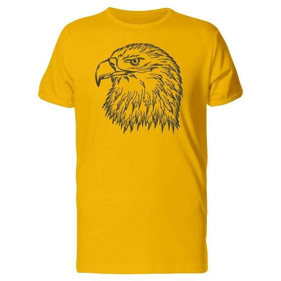 Handdrawn Eagles Head T-Shirt Men -Image by Shutterstock, Male Medium