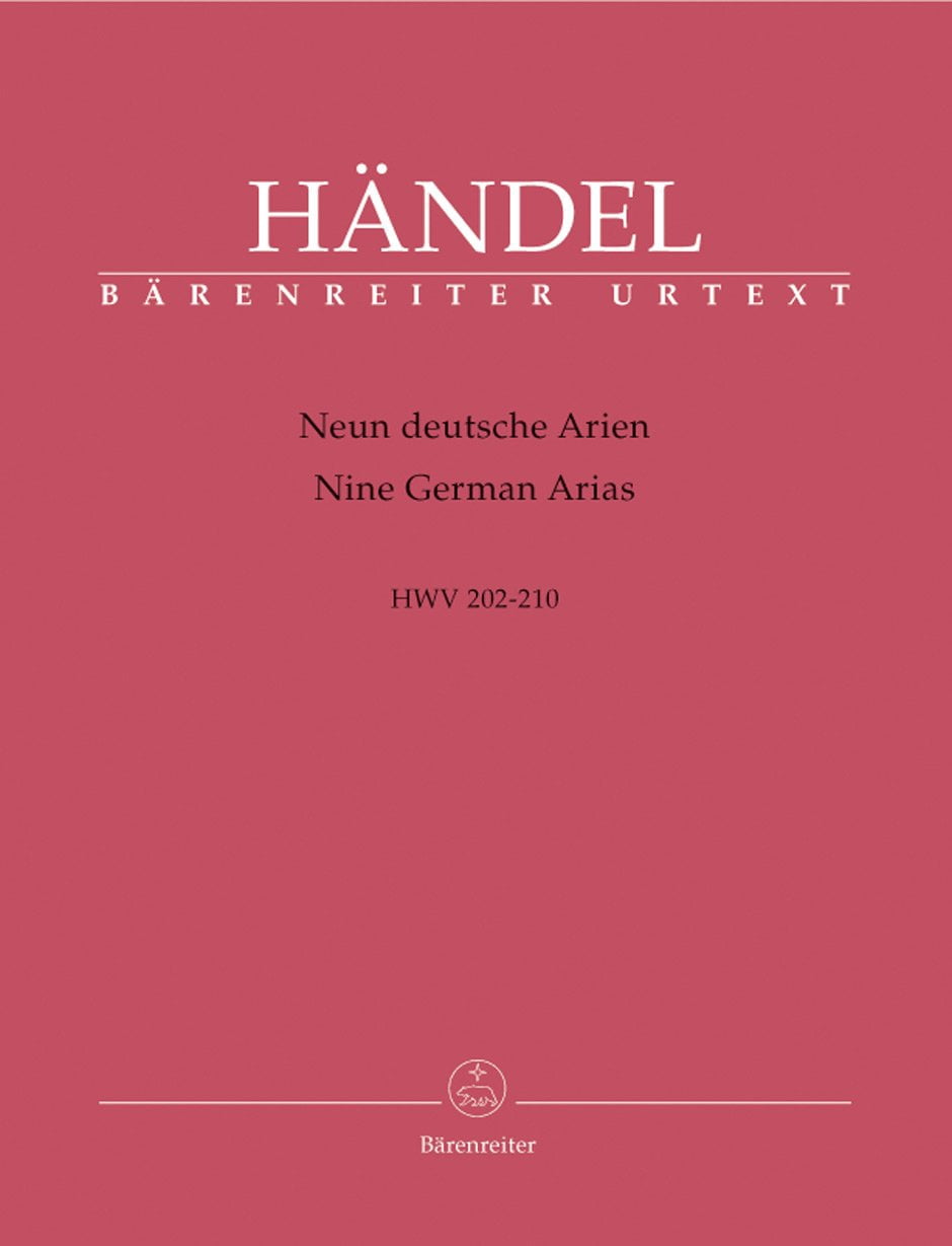 Handel: 9 German Arias, HWV 202-210 (Set of Parts)