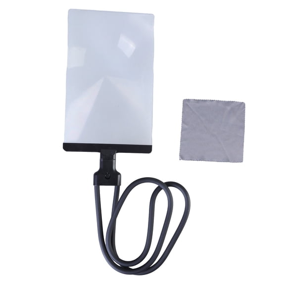 Handfree Neck Wear Magnifier Glass with Flexible Gooseneck for Reading Precise Tasks Books Newspapers Electronic Repairs
