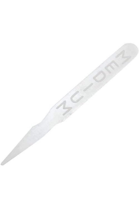 White Medium Disposable Plastic Steak Marker - 2000 per case.