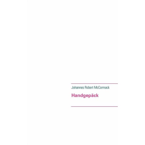 Handgepäck, (Paperback)