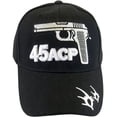 thumbnail image 1 of Handgun Firearm Men's Adjustable Baseball Cap (45 ACP Black), 1 of 1