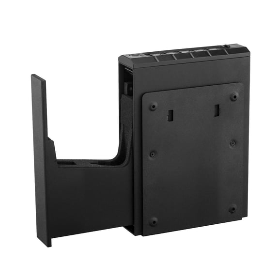 Handgun Safe with Fingerprint Lock, Quick Access Pistol Safe Box - 1 Gun & Mag, 3-Way Entry - Nightstand Bedside Safe for Home, Car, Desk