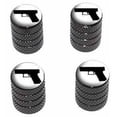thumbnail image 1 of Handgun Weapon Black White Tire Rim Wheel Aluminum Valve Stem Caps, Multiple Colors, 1 of 1