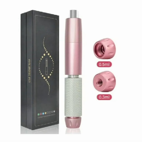 Handheald 0.3ml & 0.5ml 2 in 1 Head Pink&Silver Pen for for Anti Wrinkle Beauty Salon Use