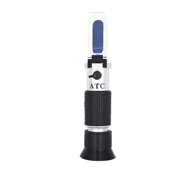Handheld 0-32% Refractometer Sugar Concentration Meter Densimeter Saccharimeter Sugar Tester Fruits Grapes ATC ,Easy Carry