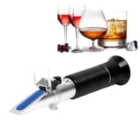Handheld 0-80% Alcohol Refractometer For Spirits Household Liquor Brewing Refractometer Alcohol Concentration Detector ,Easy to Operate