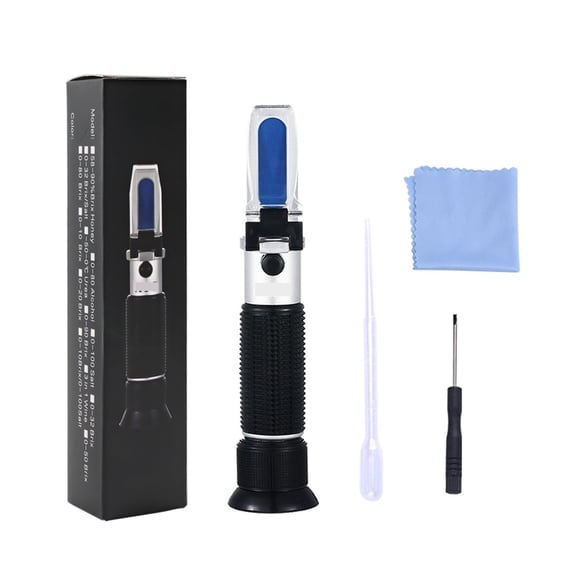 Handheld 0-80% Alcohol Refractometer For Spirits Household Liquor Brewing Refractometer Alcohol Concentration Detector ,Portable