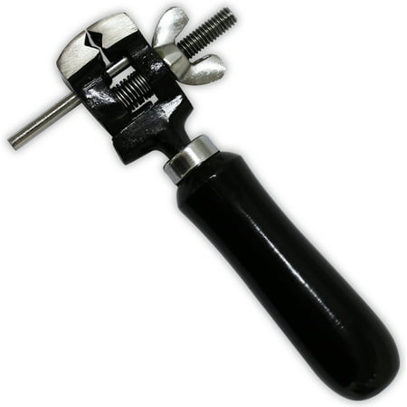 Handheld 1" Vise - 6 ½" Wooden Handle (ToolUSA: VISE-03070)