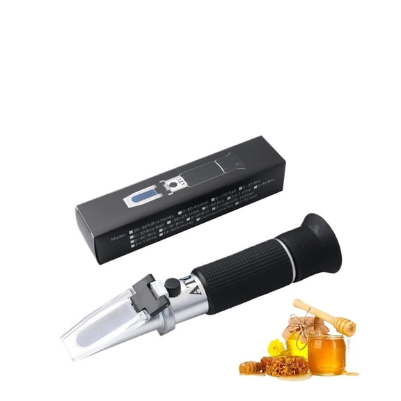 Handheld 10-30% Water Honey Brix Refractometer For Honey Sugar Concentration ATC Honey Moisture Meter Beekeep Tester