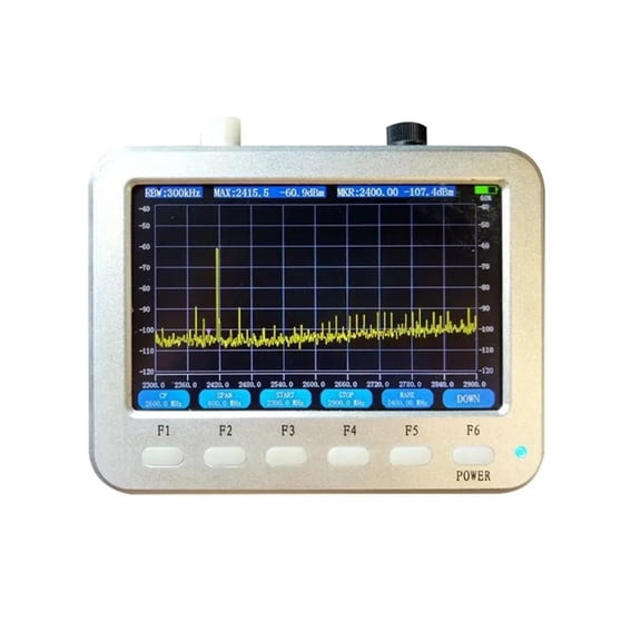 Handheld 10MHz~2.7GHz Spectrum Analyzer 5.0 Inch LCD Display Signal Frequency Measuring Instrument ,Accurate Testing