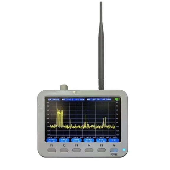 Handheld 10MHz~2.7GHz Spectrum Analyzer 5.0 inch LCD Display Signal Frequency Measuring Instrument ,Accurate Testing