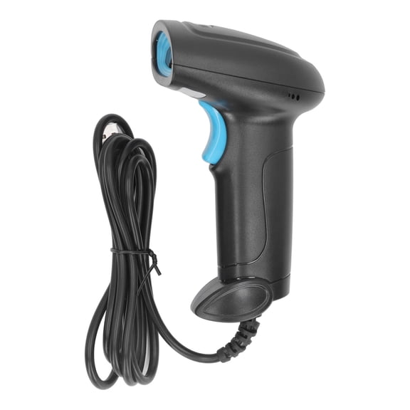 Handheld 1D CCD Barcode Scanner - High Speed USB Scanning Gun for Supermarket, Warehouse and Logistics, 5.5 inches L