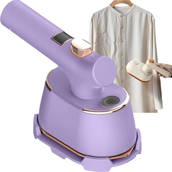 Handheld 2-in-1 Steam Iron and Clothes Steamer - 1000W Fast Heating in 5 Sec, Anti-Scald Base, Portable for Travel, Dorm, Home Use