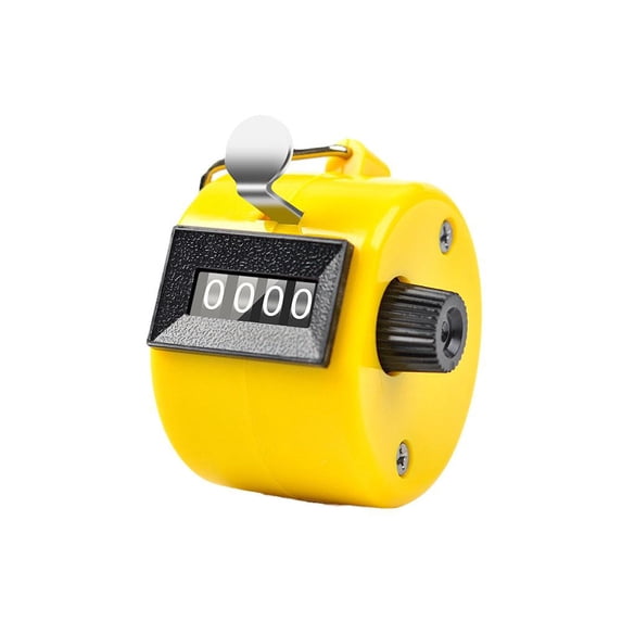 Handheld 4-Digit Tally Counter, Mechanical Clicker for Event Attendance and People Counting, Manual Lap Counters for Fishing and , 0-9999 Pitch Counter with