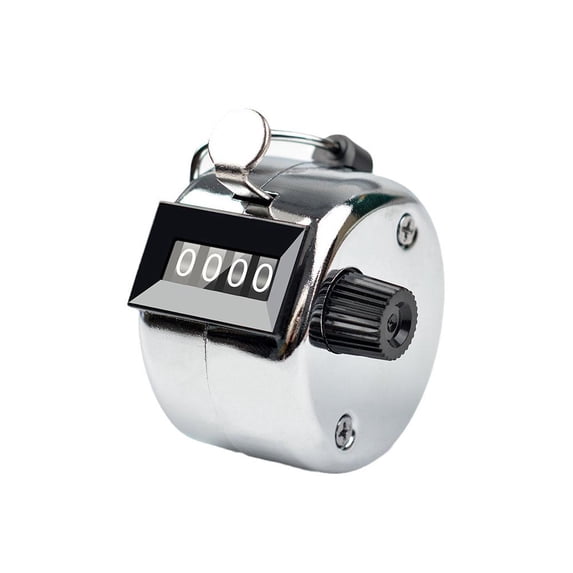 Handheld 4-Digit Tally Counter, Mechanical Clicker for Event Attendance and People Counting, Manual Lap Counters for Fishing and , 0-9999 Pitch Counter with