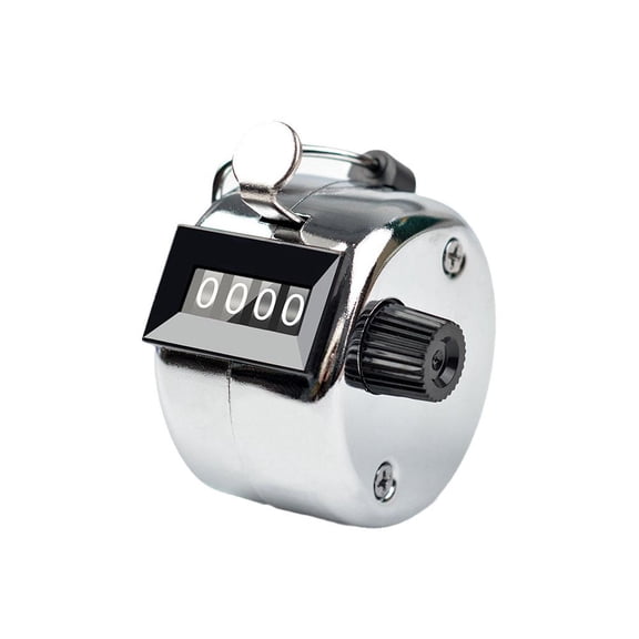 Handheld 4-Digit Tally Counter, Mechanical Clicker for Event Attendance and People Counting, Manual Lap Counters for Fishing and , 0-9999 Pitch Counter with
