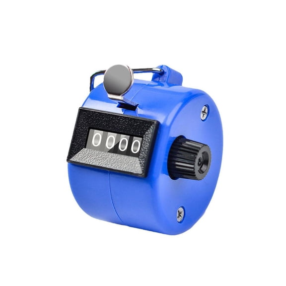 Handheld 4-Digit Tally Counter, Mechanical Clicker for Event Attendance and People Counting, Manual Lap Counters for Fishing and , 0-9999 Pitch Counter with