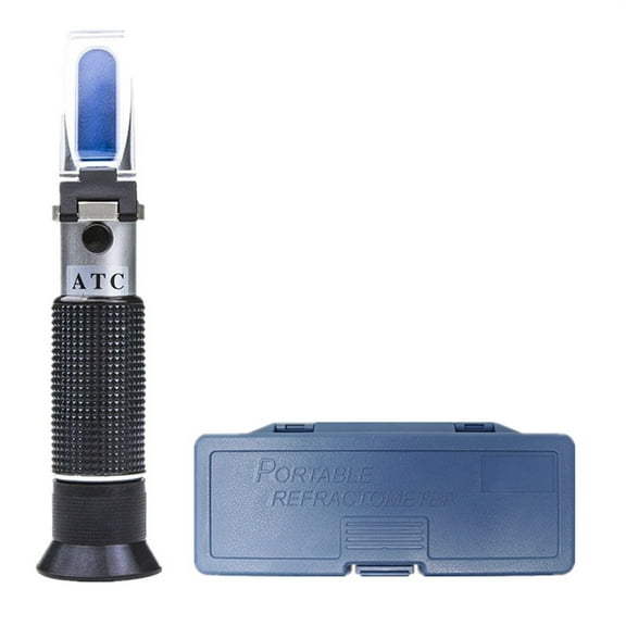 Handheld 4 IN 1 Antifreeze Freezing Point Tester,Ethylene Glycol Car Battery Refractometer With ATCx ,Easy to Use