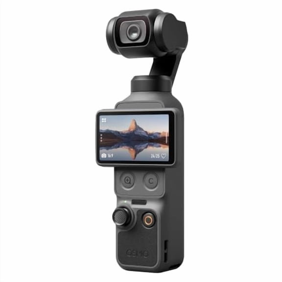 Handheld 4K Gimbal Camera Pocket 4 Standard Combo, 3-Axis Stabilization Vlogging Cam with 1-Inch Sensor, Face Tracking, 2-Inch Rotating Touchscreen, 3-Hour Battery Life for Travel & Vlog