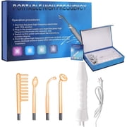 Handheld 5-in-1 High Frequency Facial Wand, Anti-Aging, Skin Tightening, Wrinkle & Dark Circle Reducer, Clarifying, Hair & Scalp Stimulator, Portable Beauty Device