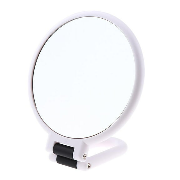 Handheld 5X Magnifying Makeup Mirror Foldable Handle 2-ways Vanity Mirrors