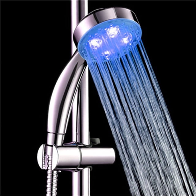 Handheld 7 Colors LED Light Water Bath Home Bathroom Shower Head Glow