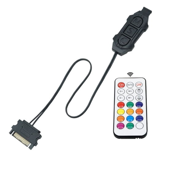 Handheld ARGB Lighting Controller Multiple Color Effects Small Manual Switching 5V 3Pin Computer Accessory