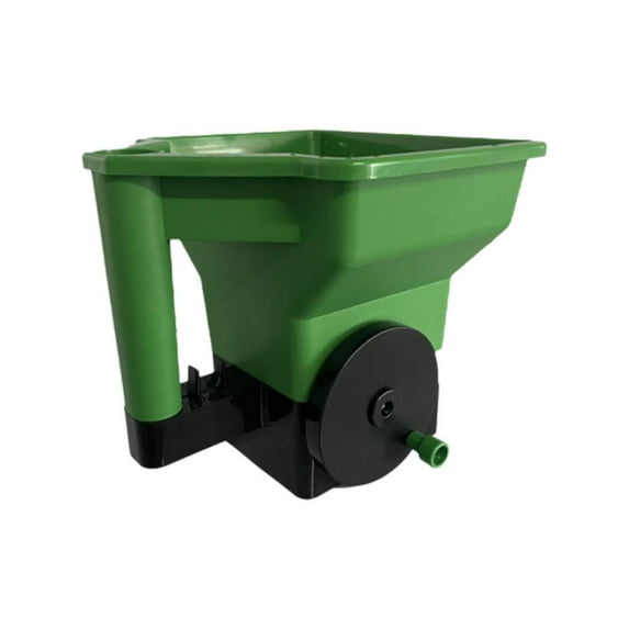 Handheld Adjustable Dial Spreader for Seeds and Fertilizer