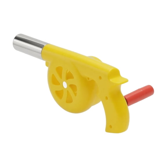 Handheld Air Blower Portable Manual Charcoal Starter for Outdoor Camping Outdoor Cooking Camping Yellow