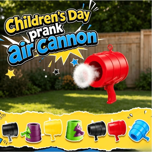 Handheld Air Vortex Cannon Toy, Handheld Air Cannon, Handheld Air Cannon Toy, Bullseye Handheld Blaster, Portable Powerful Air Blaster For Indoor Outdoor Interactive Party Prank Game Entertainment